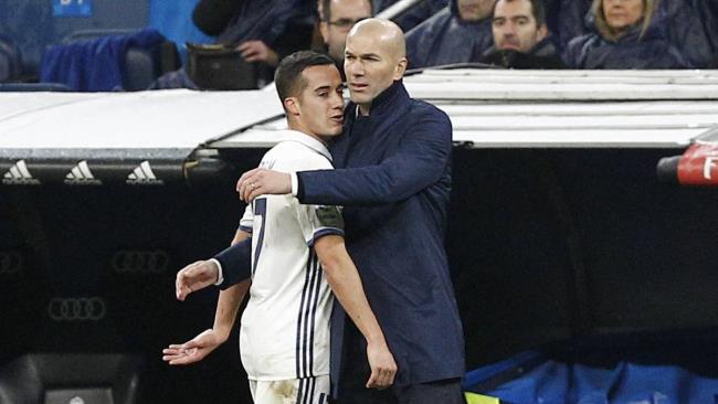 Lucas Vazquez y Zidane