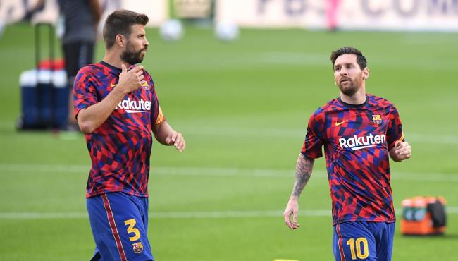 Pique y Messi