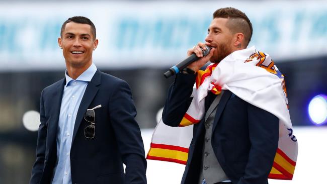 Sergio Ramos y Cristiano