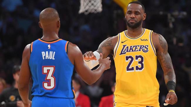 LeBron James y Chris Paul