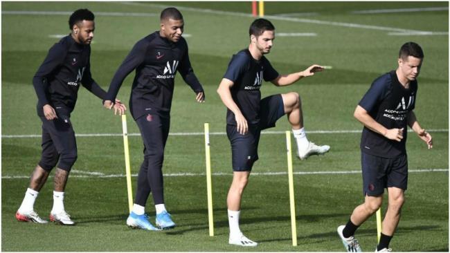 PSG entrenando