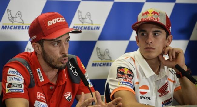 Dovizioso y Márquez