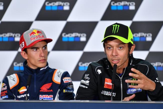 Valentino Rossi y Marc Márquez