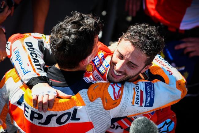 Andrea Dovizioso y Marc Márquez