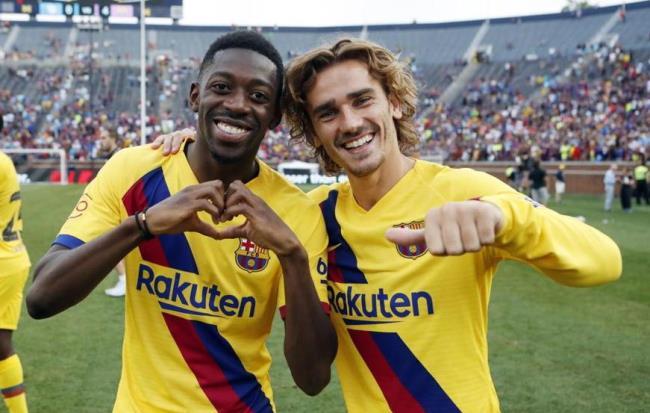 Dembelé y Griezmann