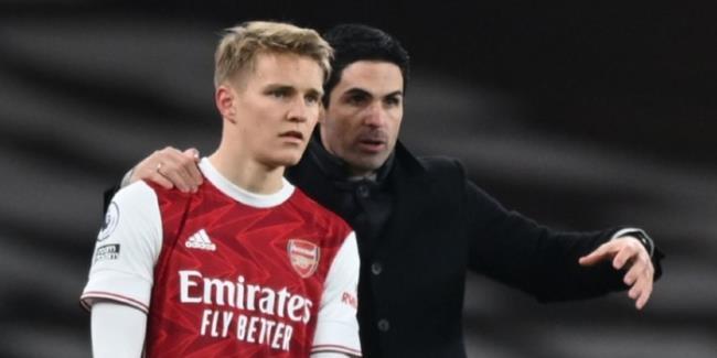 Arteta y Odegaard