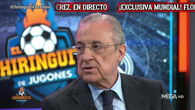 Florentino en el Chiringuito explicando el proyecto el pasado lunes