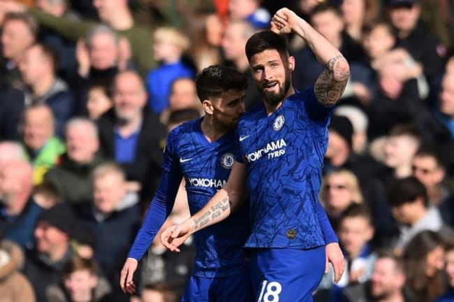 Giroud con el Chelsea