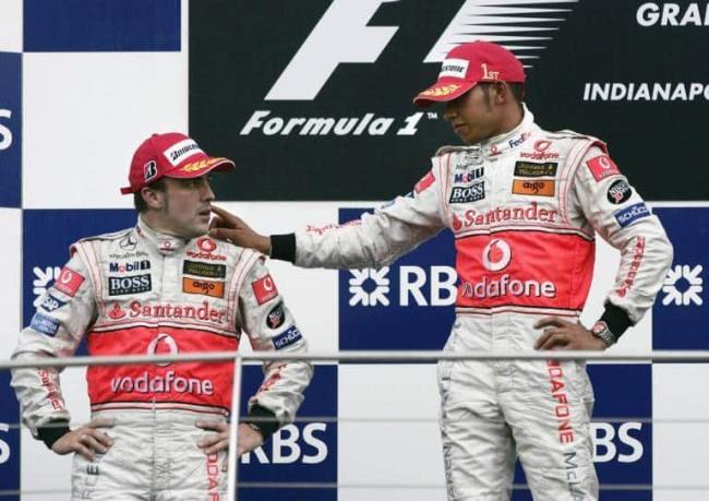 Alonso y Hamilton en 2007