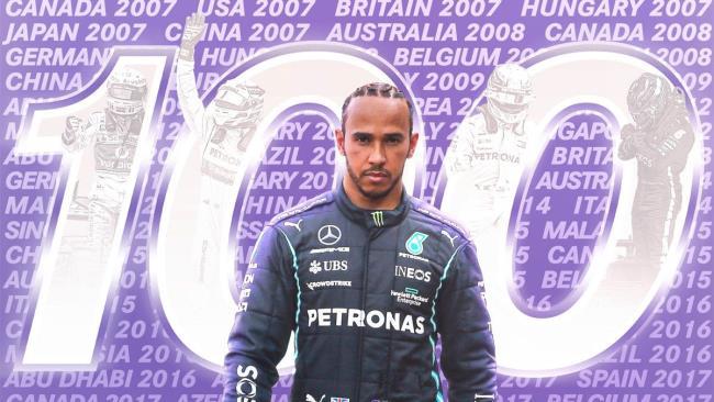 Hamilton y sus 100 poles