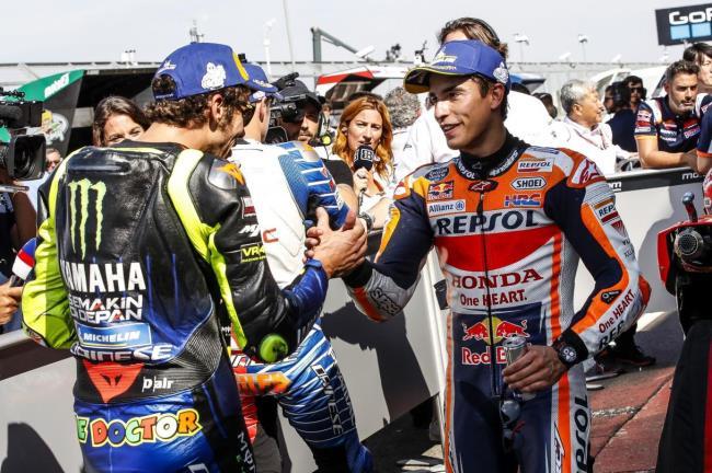 Valentino Rossi y Marc Márquez