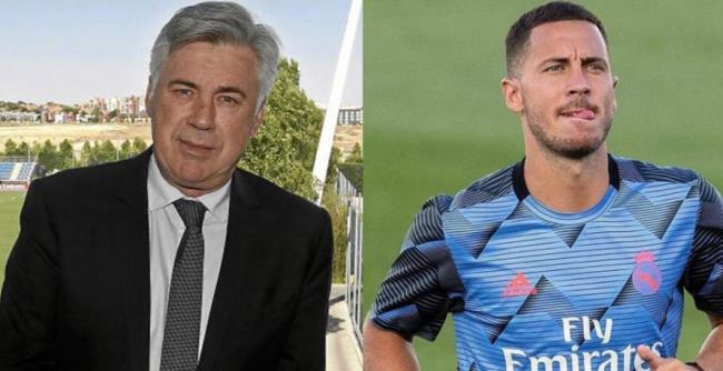 Ancelotti y Hazard 