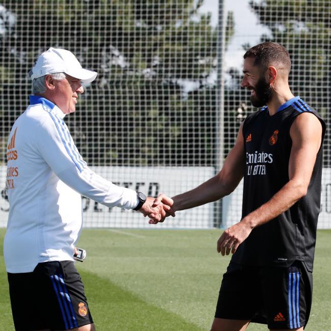 Ancelotti y Benzema