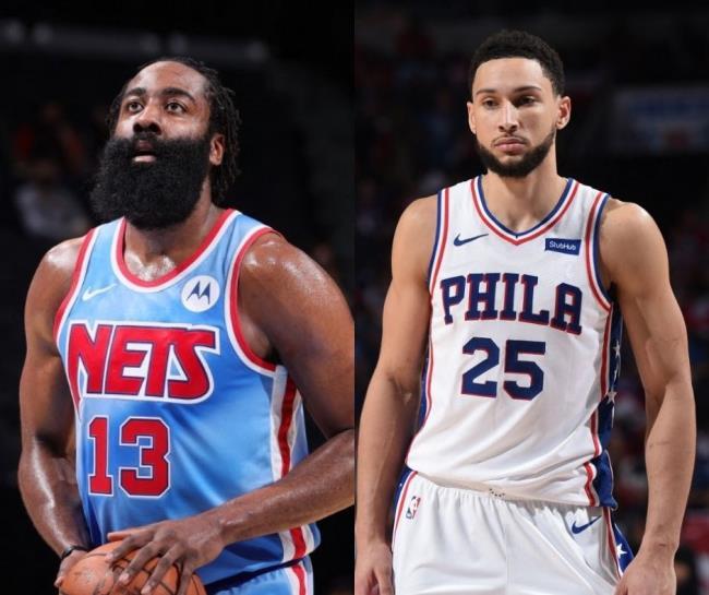 James Harden y Ben Simmons