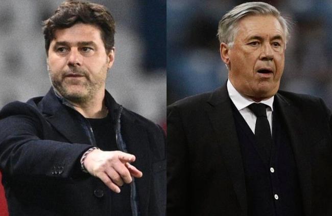 Pochettino y Carlo Ancelotti