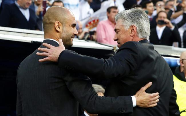 Guardiola y Ancelotti