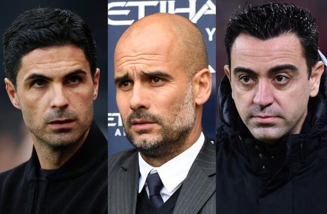 Arteta, Guardiola, Xavi