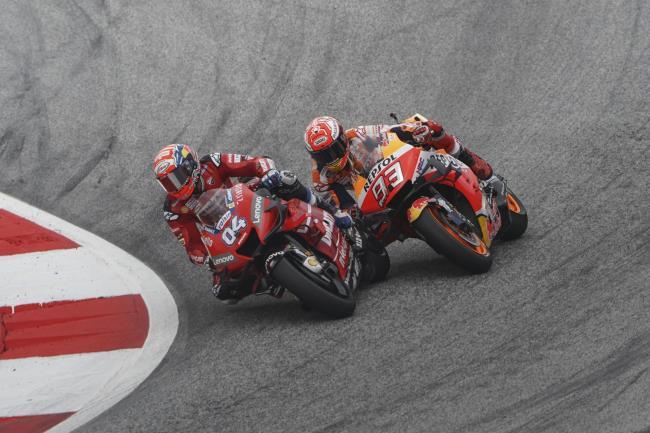 Dovizioso y Márquez