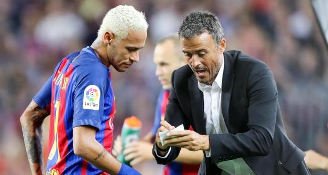 Luis Enrique y Neymar