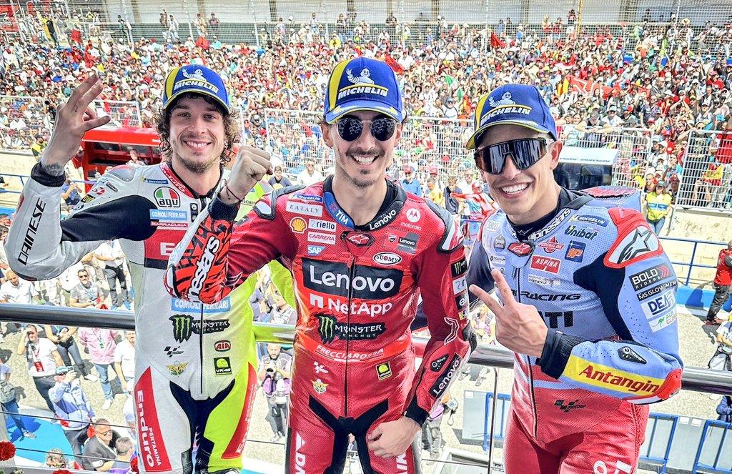 Márquez y Bagnaia