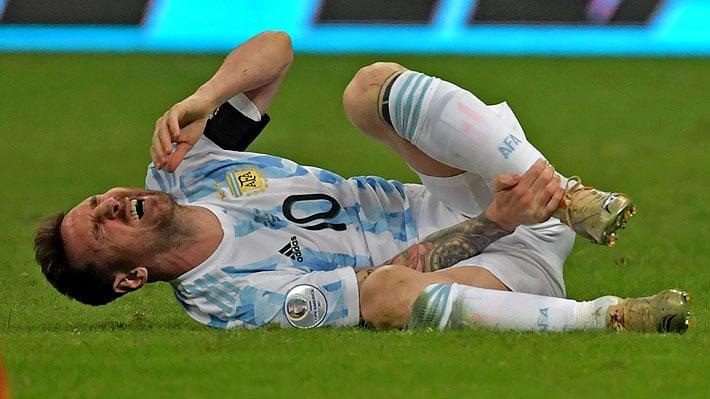 Messi se lesionó en la final de la Copa América.