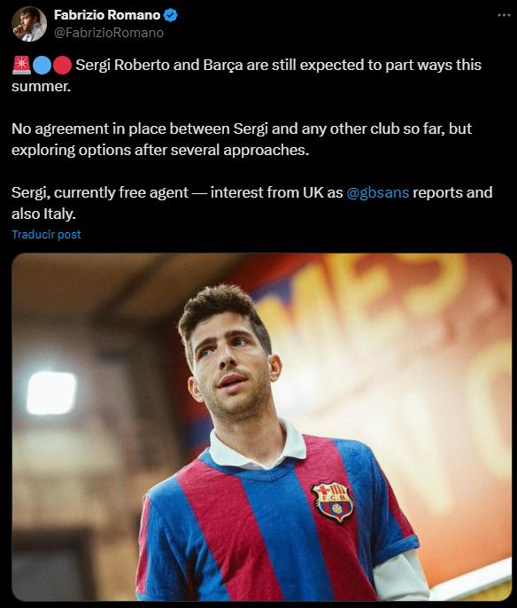 Sergi iría a la Premier League.