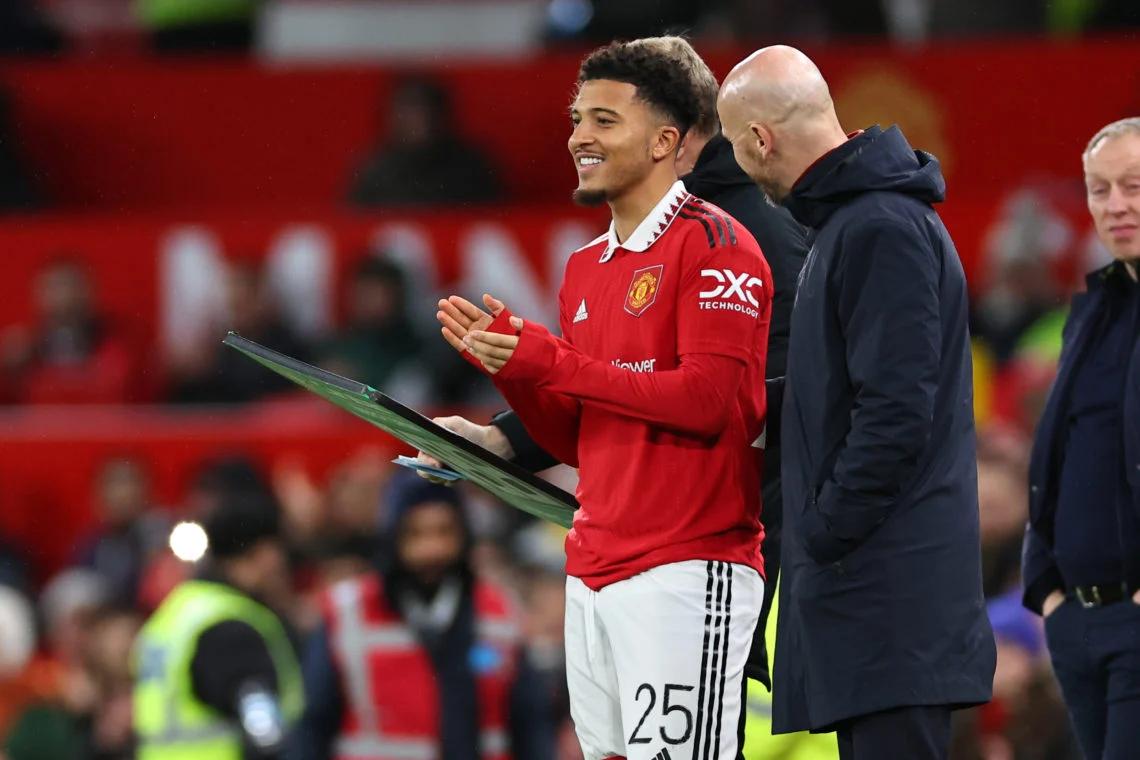 Sancho volvió a Manchester tras su cesión en Borussia.