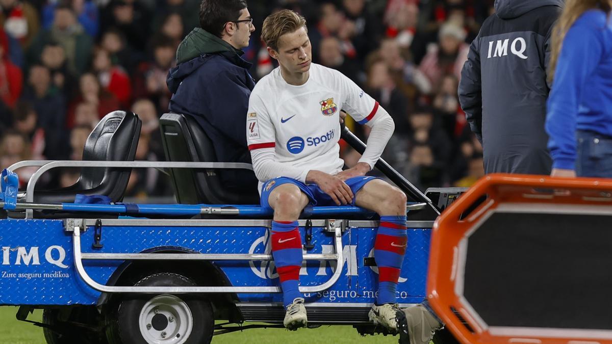 De Jong se lesionó con Barcelona.