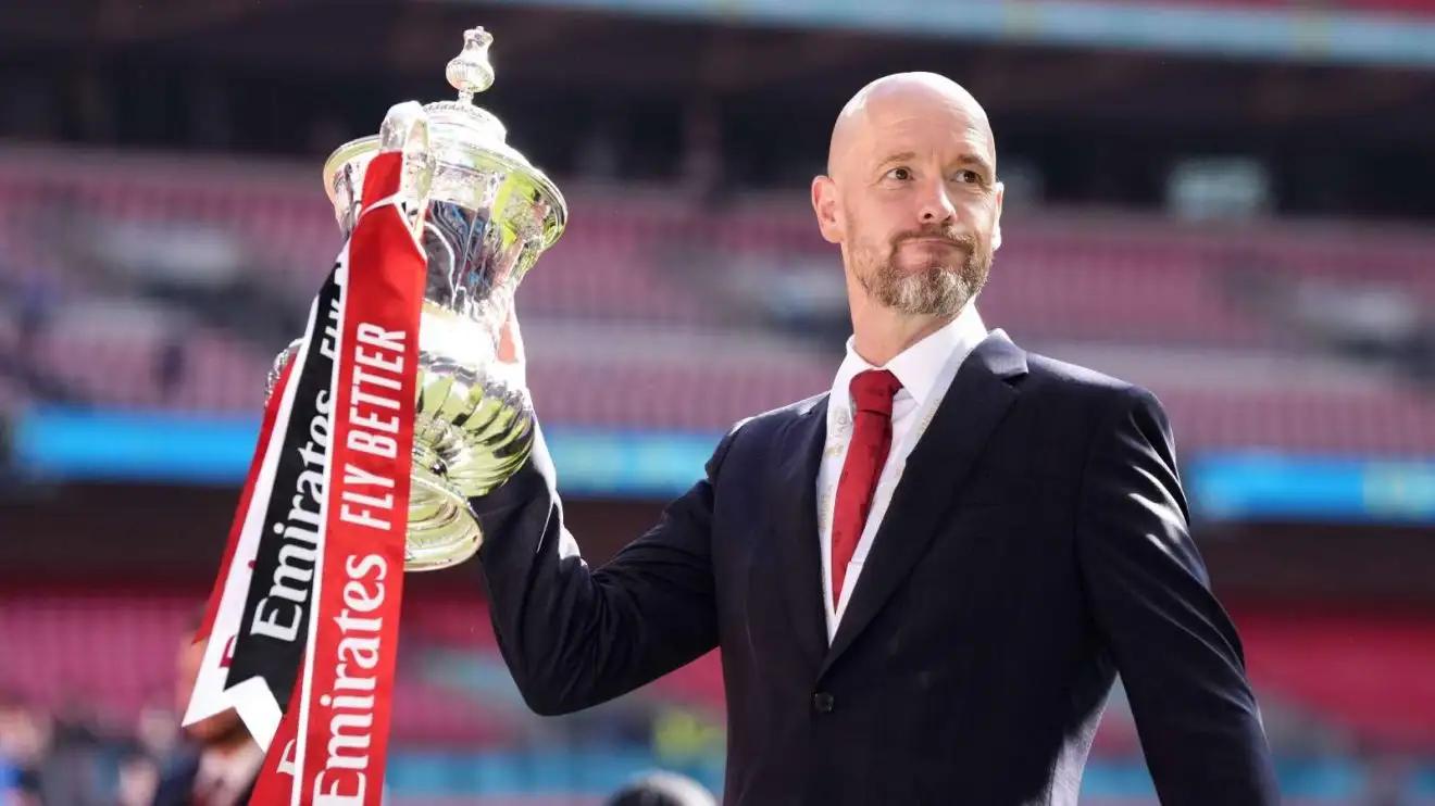 Ten Hag ganó la FA Cup.