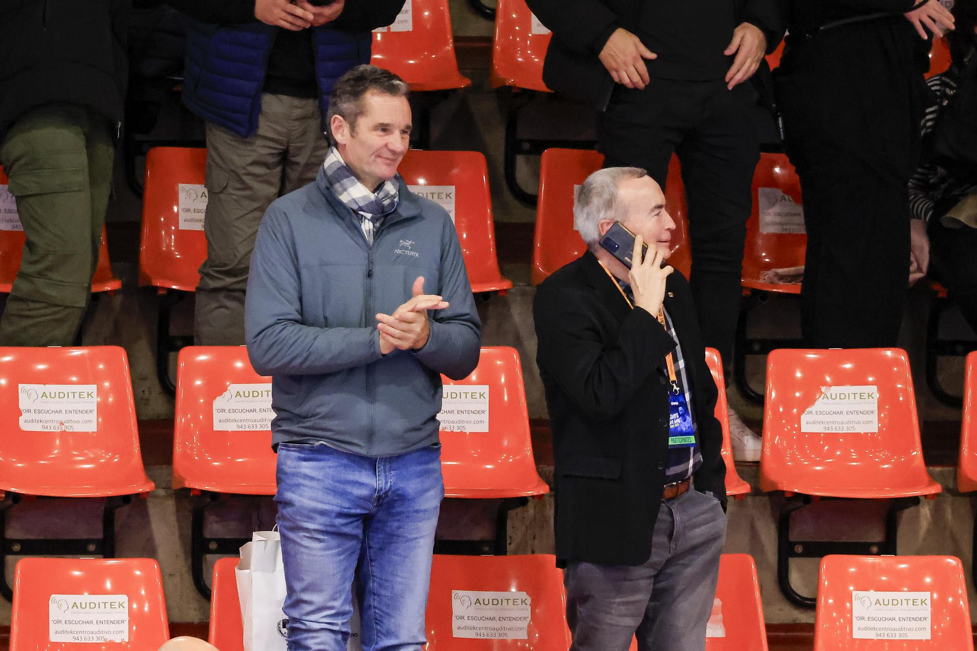 Iñaki Urdangarin en un partido de balonmano