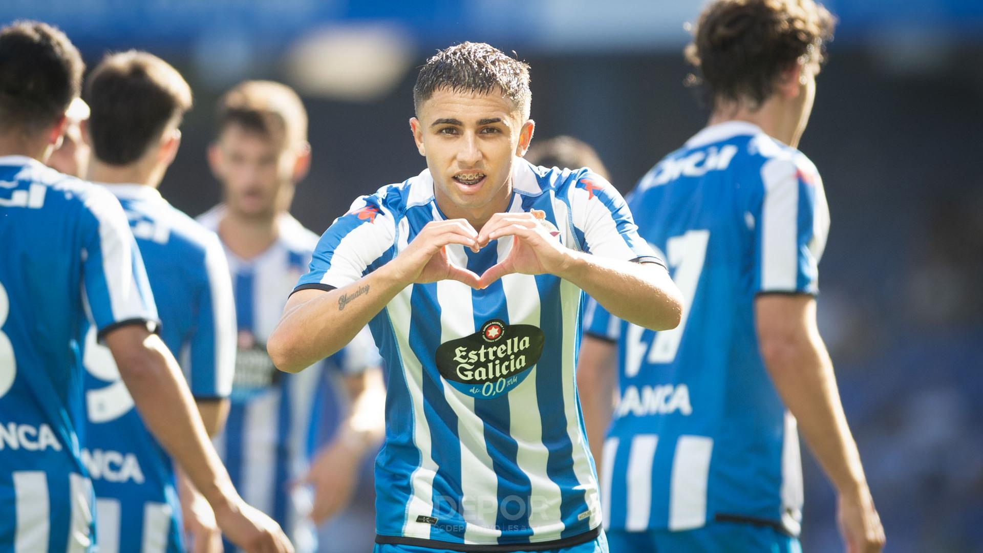 Yeremay Hernández celebrando un gol