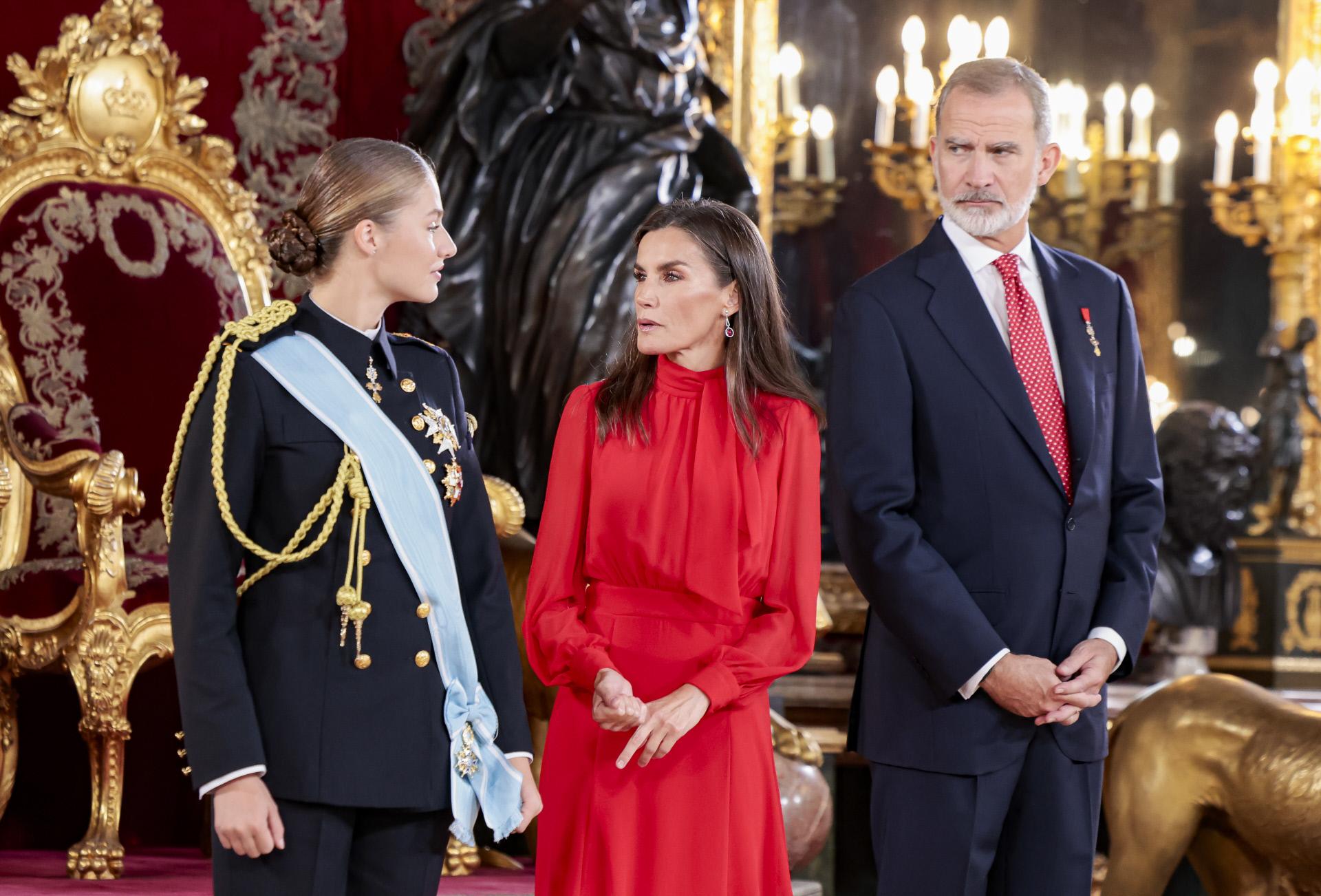 Letizia, Felipe VI y Leonor