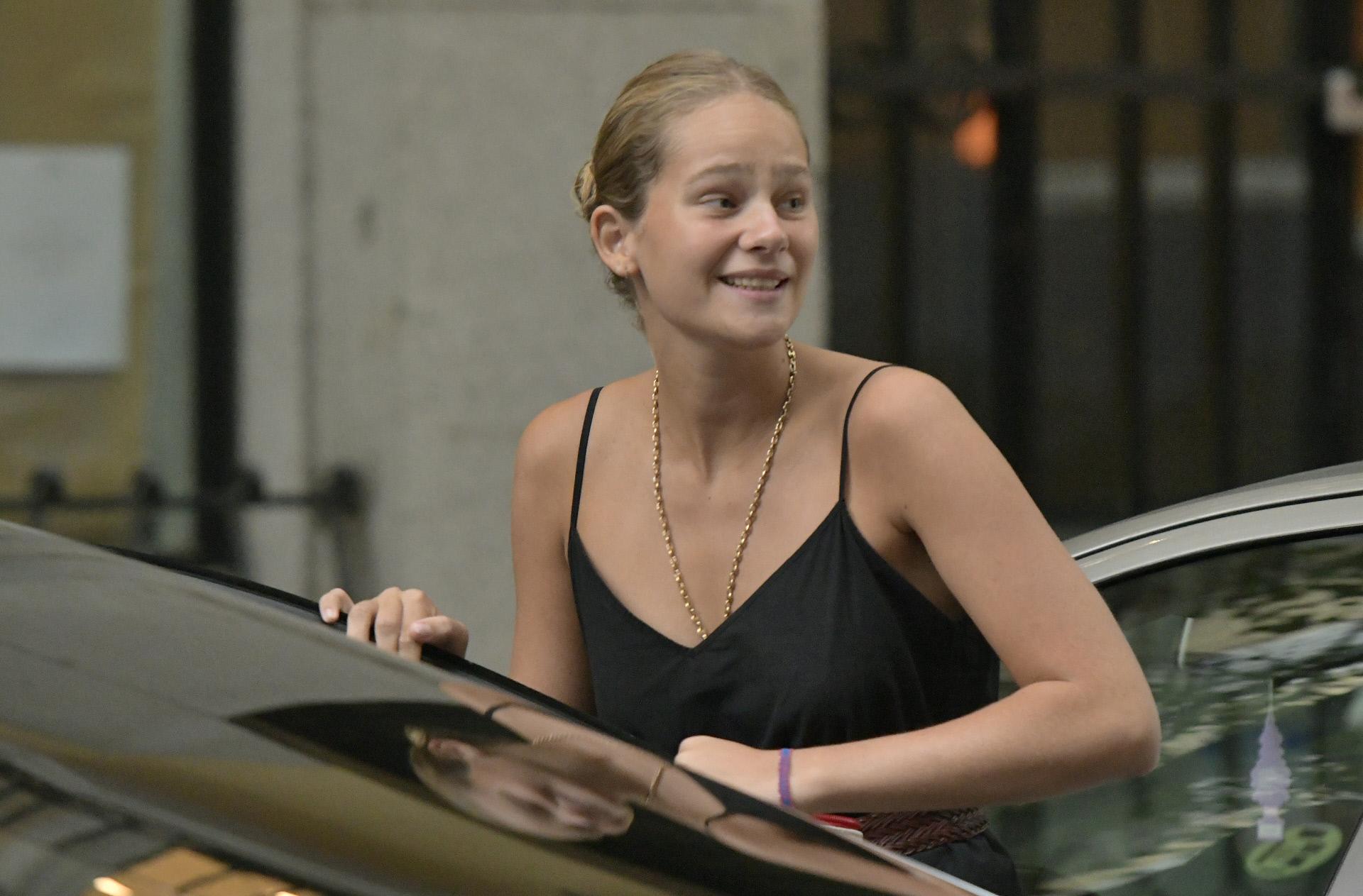 Irene Urdagarin en su coche