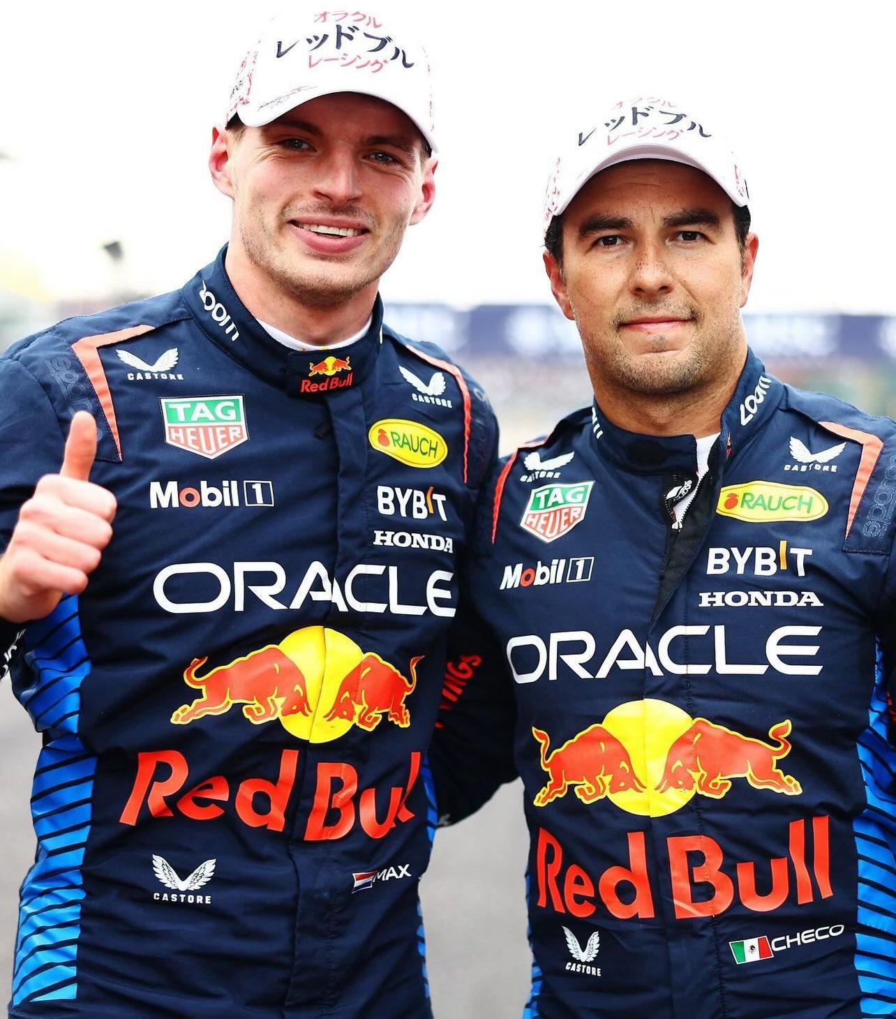 Verstappen y Checo Pérez