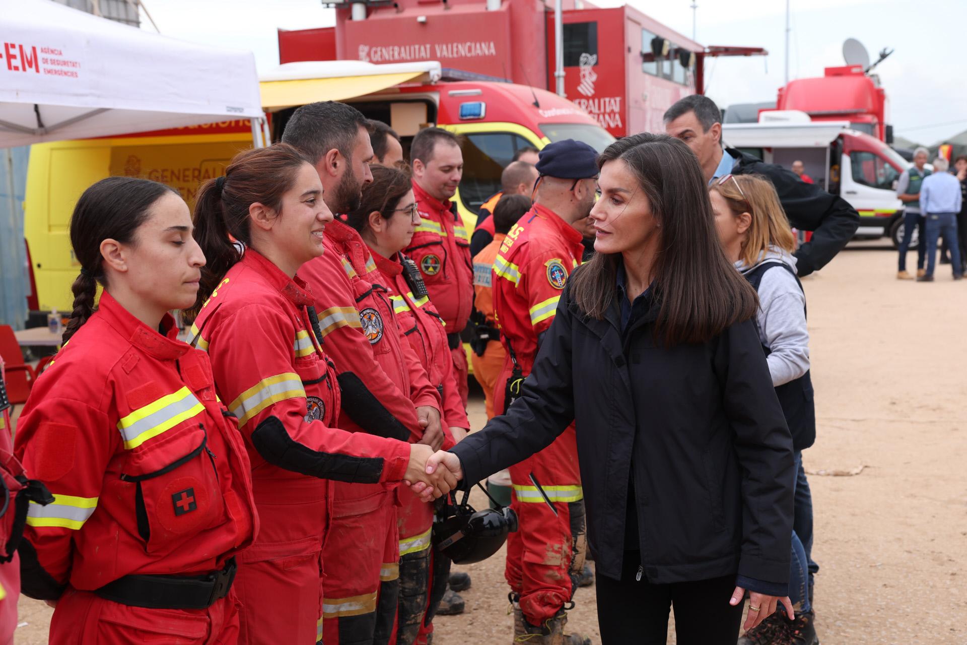 Letizia Ortiz en Paiporta