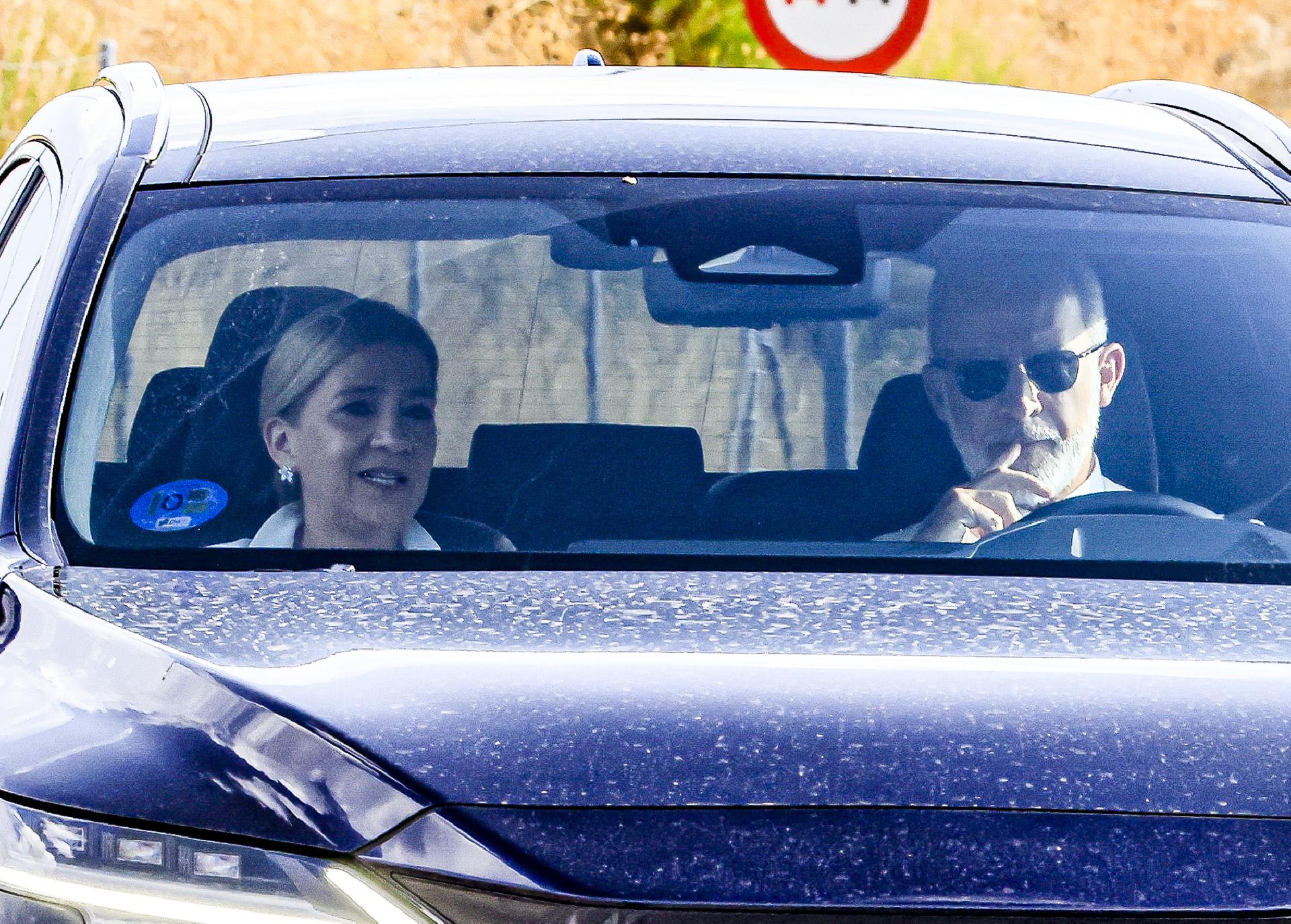 Felipe y Cristina en la boda de Victoria López-Quesada