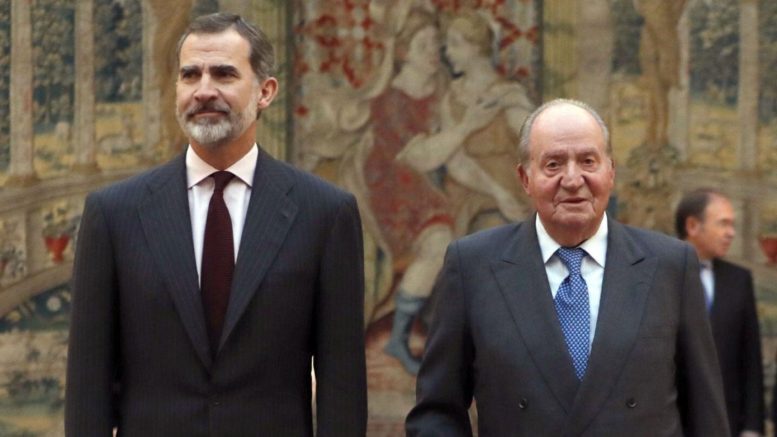 Felipe VI y Juan Carlos I