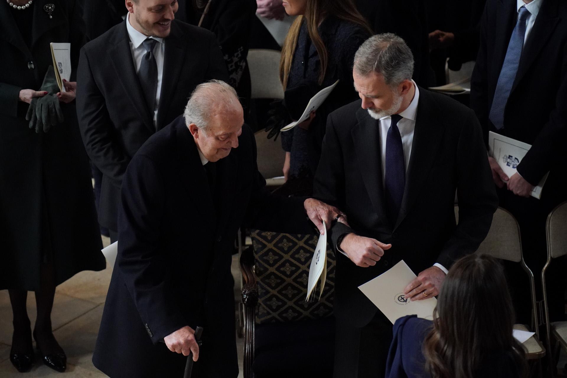 Felipe VI y su padre, Juan Carlos I