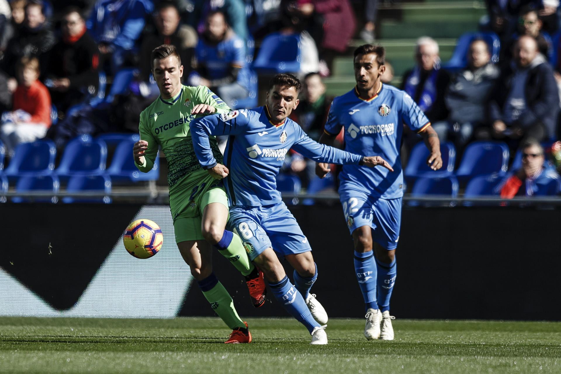 Lo Celso, ante el Getafe