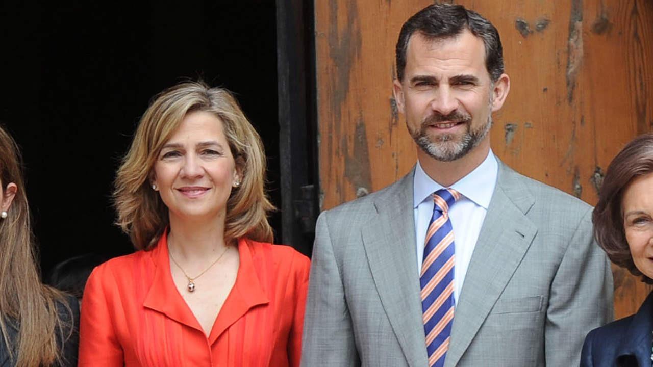 Felipe VI y la infanta Cristina