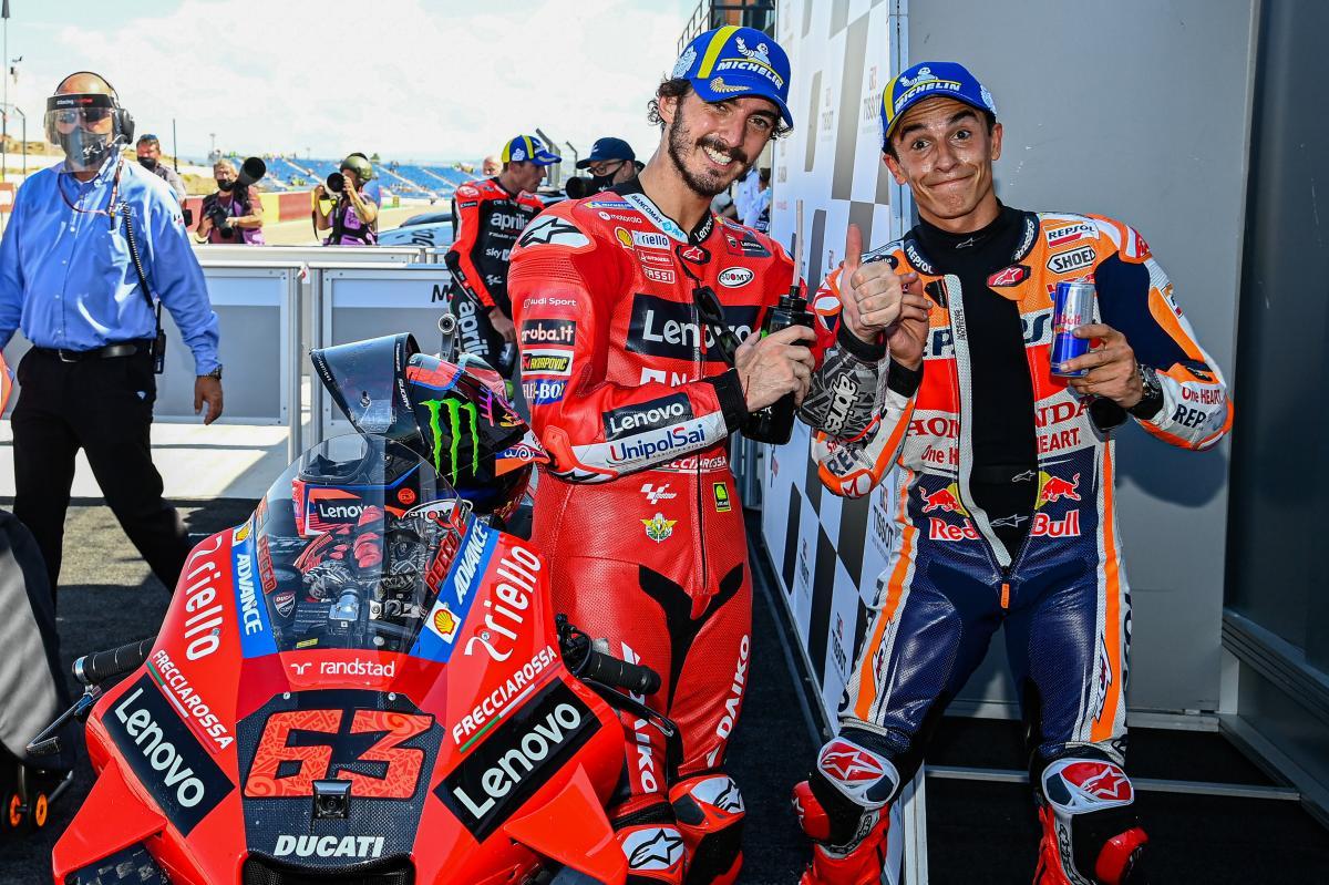 Márquez y Bagnaia