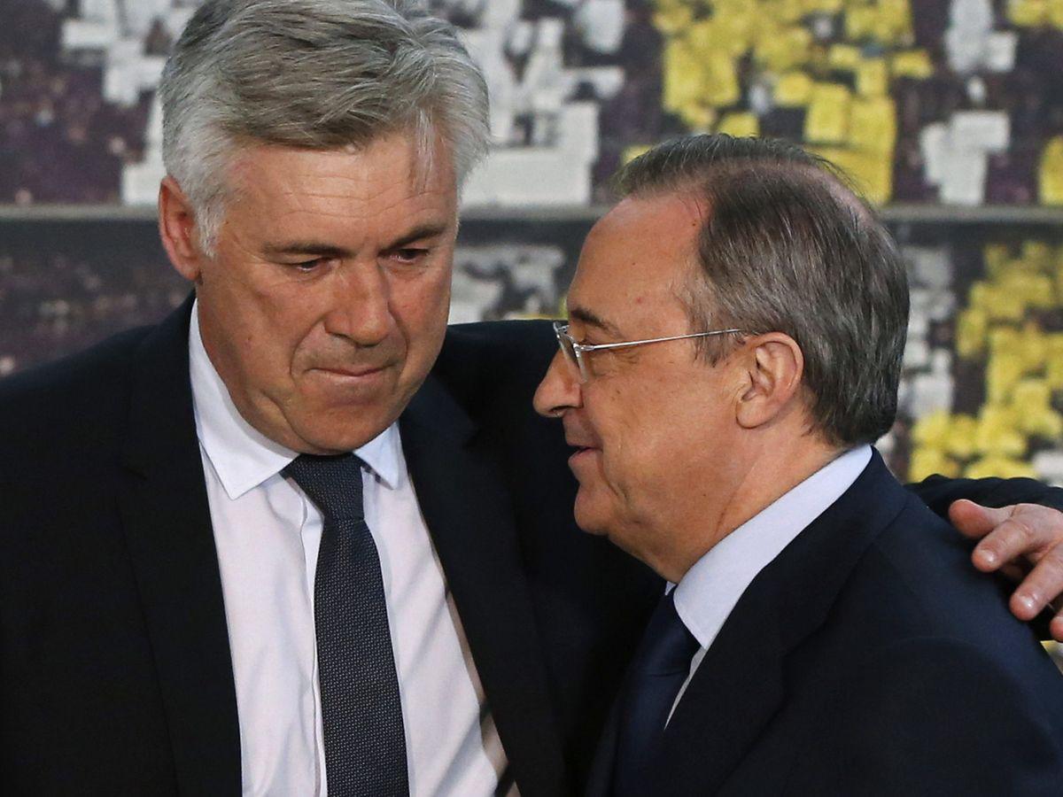 Carlo Ancelotti y Florentino Pérez - EFE