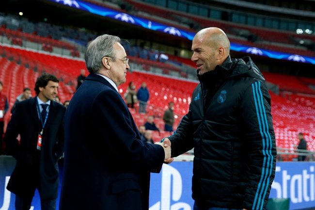 Zidane y Florentino Pérez