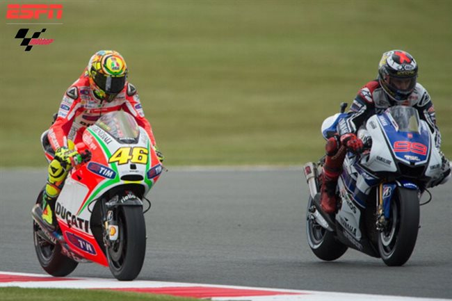 Valentino Rossi y Jorge Lorenzo