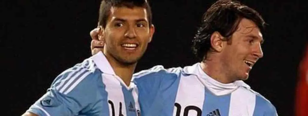 Así pica Leo Messi a su amigo el Kun Agüero desde la distancia