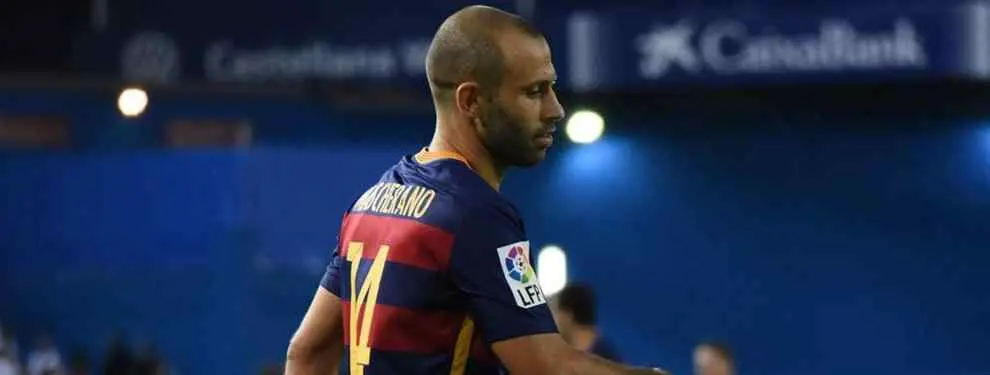 Javier Mascherano no da la talla en el Barça