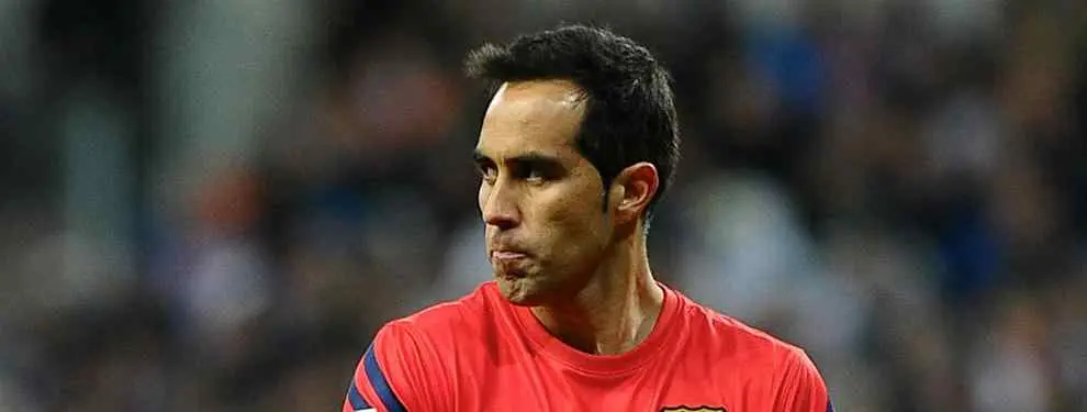 Claudio Bravo se fue a por Ter Stegen al final del Barça-Arsenal