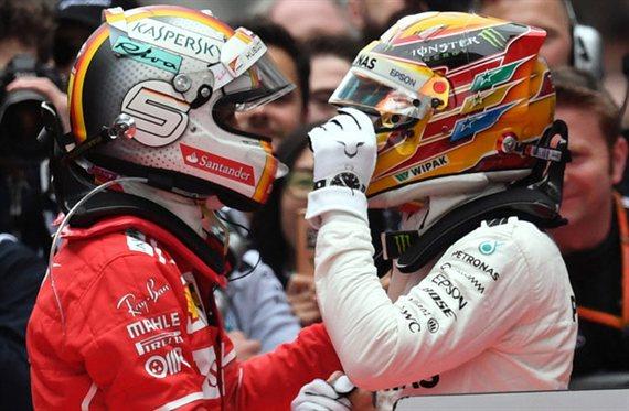 La voluntaria infracción de Vettel contra Hamilton