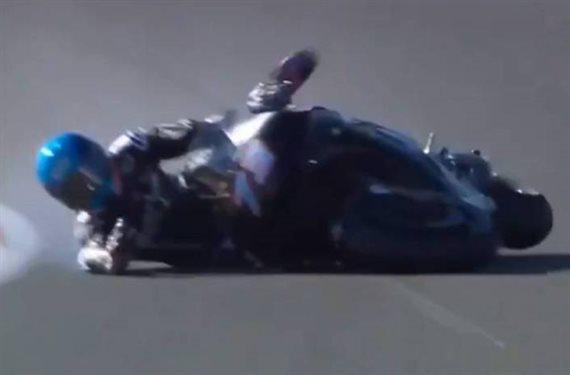 ¡Escalofriante! ¡Vaya tortazo que se ha dado Álex Márquez con la Honda!