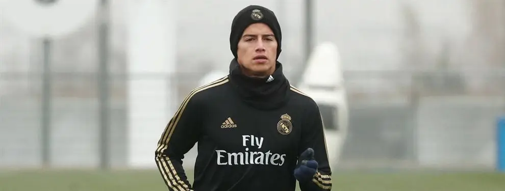 “Vendrá si se va James Rodríguez”. Zidane lo quiere en el Real Madrid